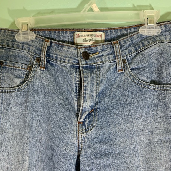 Levi Strauss signature light wash stretch low rise boot baggy cut jeans Sz 10 - Picture 5 of 7